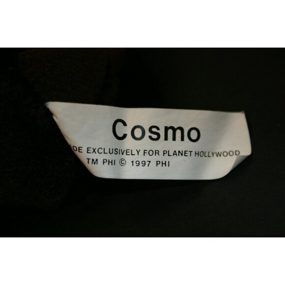 Planet Hollywood 6" plush beanie bear Cosmo 1997 brown toy new - Picture 4 of 7